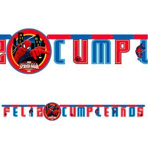 Cartel Feliz Cumpleaños Spiderman